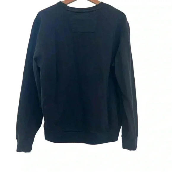 Lucky Brand Lasso Sueded Crew Sweatshirt. Black Size Medium - Picture 3 of 9